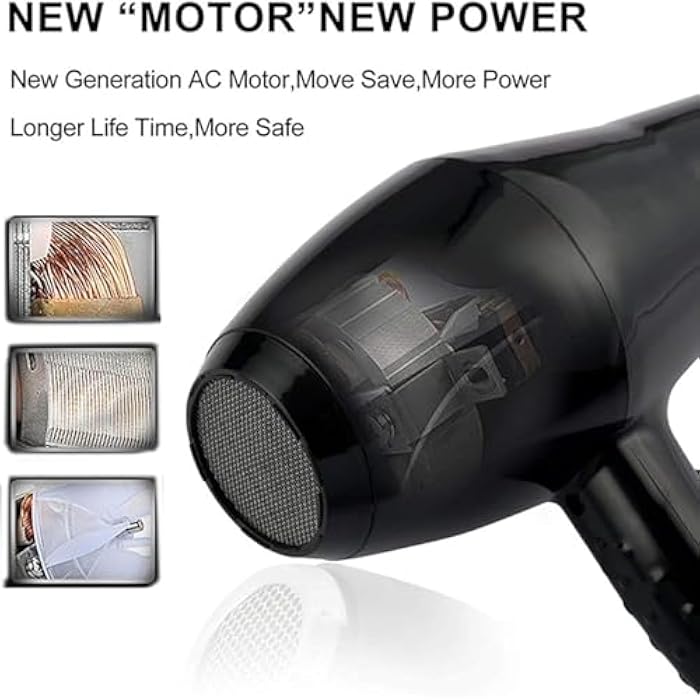 Mohair Hair Dryer 5000W, Black, 5000.0W - Image 4